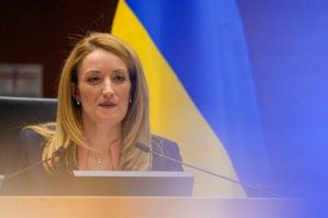 Una donna sveglia l’Europa. Roberta Metsola a Kiev, prima leader Ue a visitare l’Ucraina