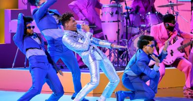 A Representation of “Family and Freedom”: Inside Jon Batiste’s Grammys 2022 Red Carpet and Performance Looks
