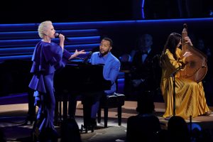 Ukraine’s President Volodymyr Zelenskyy Was a Surprise Grammys 2022 Guest