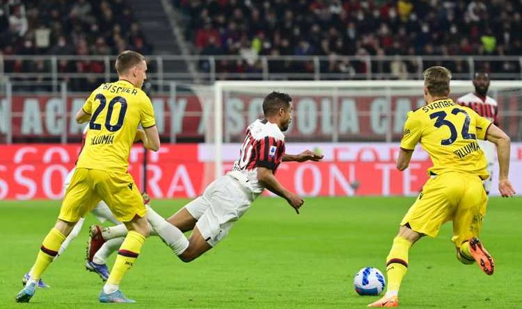 Milan-Bologna, moviola LIVE: Brahim Diaz chiede un rigore, ma Medel non respinge con la mano