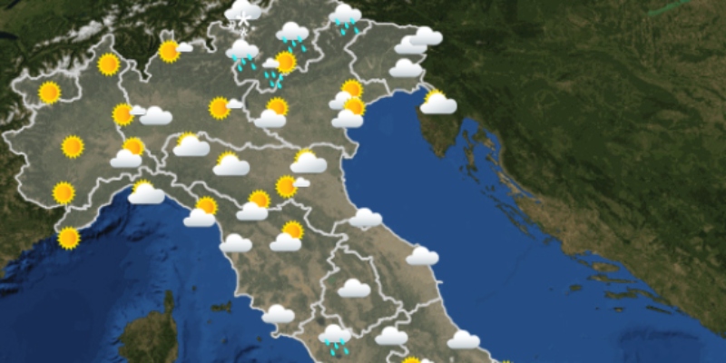 Le previsioni meteo per sabato 9 aprile