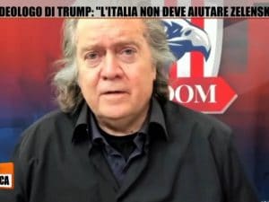 La “profezia” di Bannon: “Perché la guerra arriverà anche in Italia”