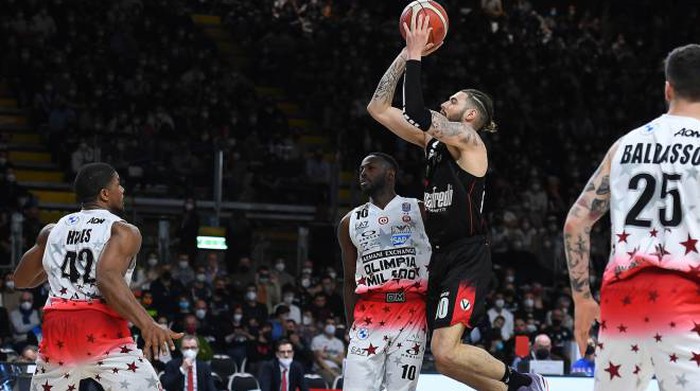 Serie A: la Virtus Bologna si prende vittoria e il primato