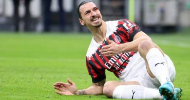 Milan, Ibrahimovic fermo per altri dieci giorni