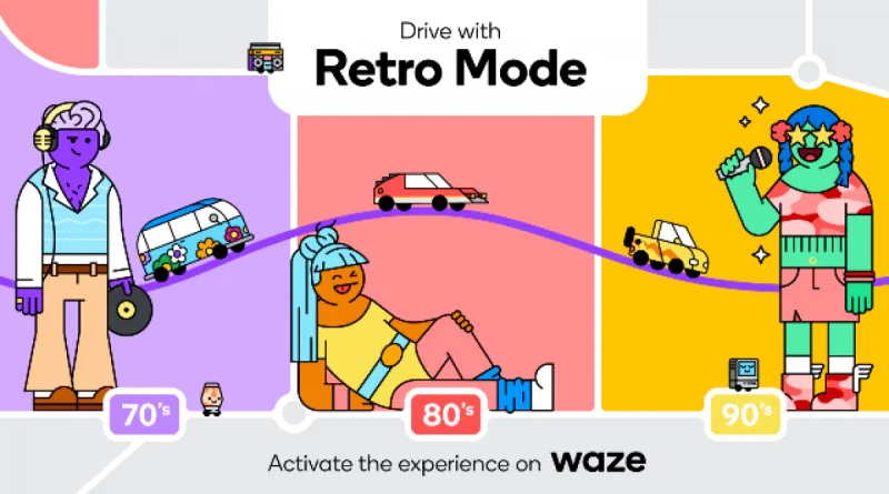Waze guarda al passato: arrivano Mood e icone ispirate agli anni ’70, ’80 e ’90