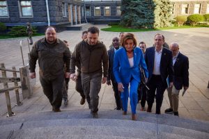 Nancy Pelosi Makes Surprise Visit to Ukraine in Strong Show of U.S. Support