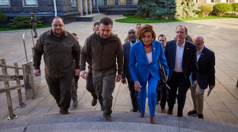 Nancy Pelosi Makes Surprise Visit to Ukraine in Strong Show of U.S. Support