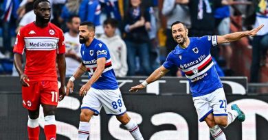 LIVE Samp-Fiorentina 2-0: Ferrari e Quagliarella su assist Candreva e Sabiri