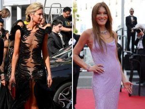 Cannes 2022, i voti ai look: Carla Bruni esuberante, 7, Lady Victoria Hervey nude look piumato, 4