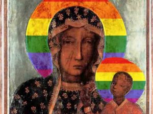 “La Madonna con l’aureola Lgbt è un insulto”: scoppia la polemica