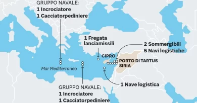 Ucraina, la mappa delle navi russe nel Mediterraneo