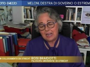 “Propaganda di stampo assassino”. La prof in tv contro Giorgia Meloni