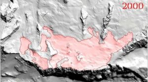 L’animazione di un ghiacciaio che muore: Marmolada 1880-2015