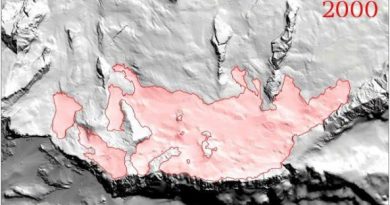 L’animazione di un ghiacciaio che muore: Marmolada 1880-2015