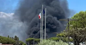 C’è stato un incendio negli studi cinematografici di Cinecittà