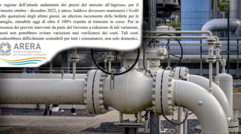 Bollette, per l’authority dell’energia l’autunno sarà drammatico: “Per il gas aumenti senza precedenti e si rischiano default dei fornitori con costi a carico dei clienti”