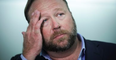 “Stop Alex Jones”: Sandy Hook Conspiracy Theorist Ordered to Pay Nearly $50 Million in Damages To Victim’s Parents