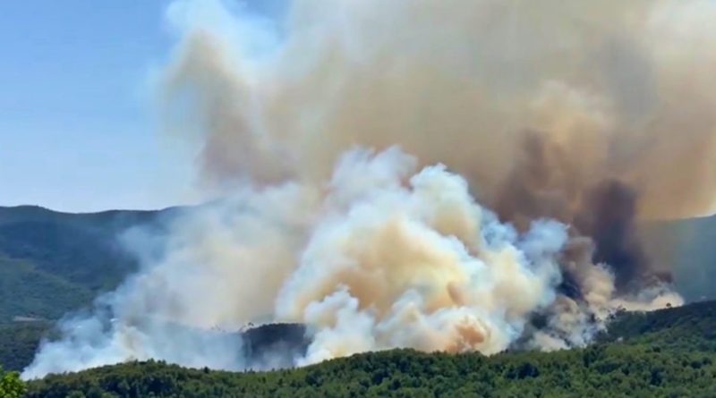 Scoppia un incendio nel Savonese: chiuso l’aeroporto di Villanova d’Albenga – Video