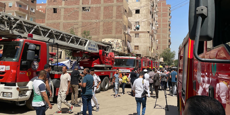 C’è stato un grave incendio in una chiesa cristiana copta di Giza, in Egitto