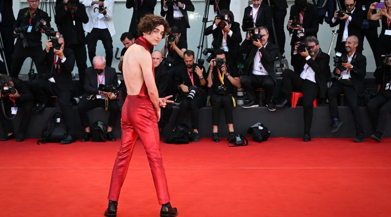 Timothée Chalamet Causes Transoceanic Commotion With Backless Outfit in Venice