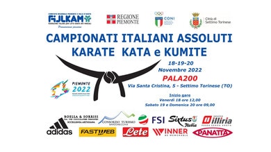 Campionati italiani di Karate a Settimo Torinese