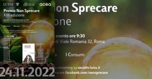 Premio Non Sprecare, edizione 2022 dedicata all’energia