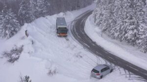 Abbondanti nevicate in Abruzzo e Molise, le immagini dal drone