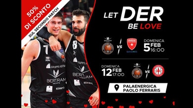 Derthona Basket lancia il miniabbonamento “Let Der Be Love”