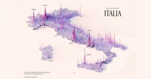 Dove si concentrano gli italiani? Una mappa dell’Italia così, non l’avete mai vista