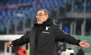 Sarri: “Lazio seconda? È ora di andare a dormire. Spalletti diventerà un re a Napoli”.