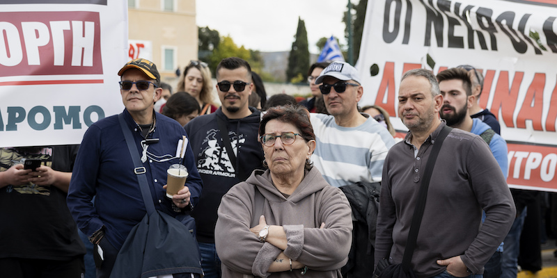 In Grecia ci sono state nuove proteste contro l’incidente ferroviario di Tempes