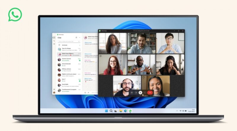 WhatsApp Desktop per Windows si aggiorna: l’app è più veloce e supporta meglio le videochiamate