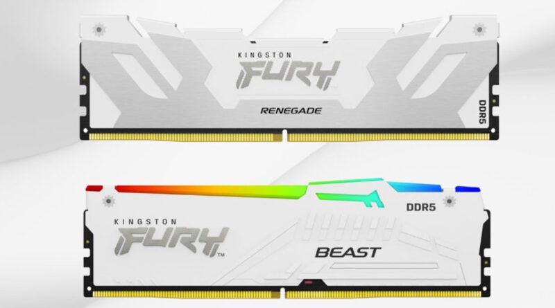 Kingston Fury, memorie Beast e Renegade vestite di bianco