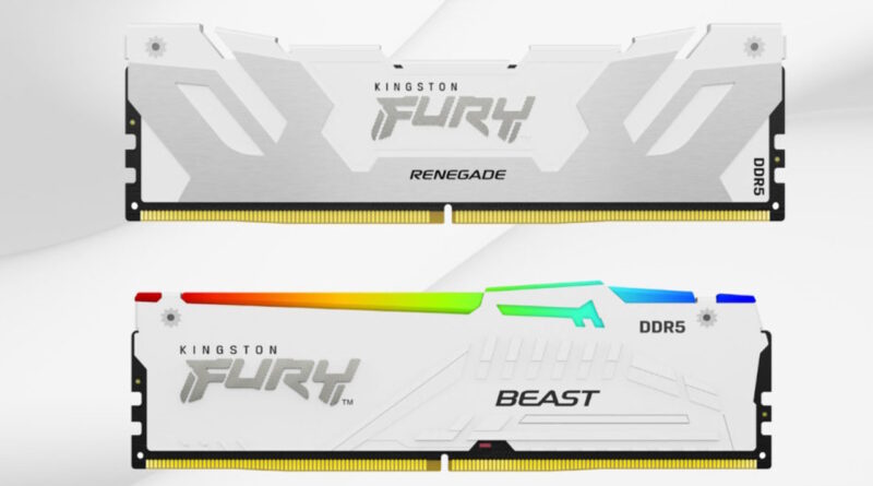 Kingston Fury, memorie Beast e Renegade vestite di bianco