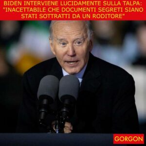 FOTO: La satira del giorno. Biden interviene sulla talpa