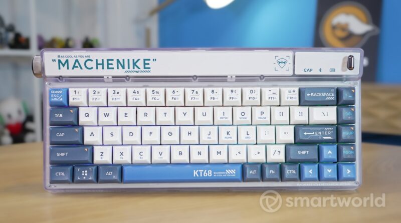 La tastiera meccanica che si crede una macchina da scrivere futuristica: MACHENIKE KT68