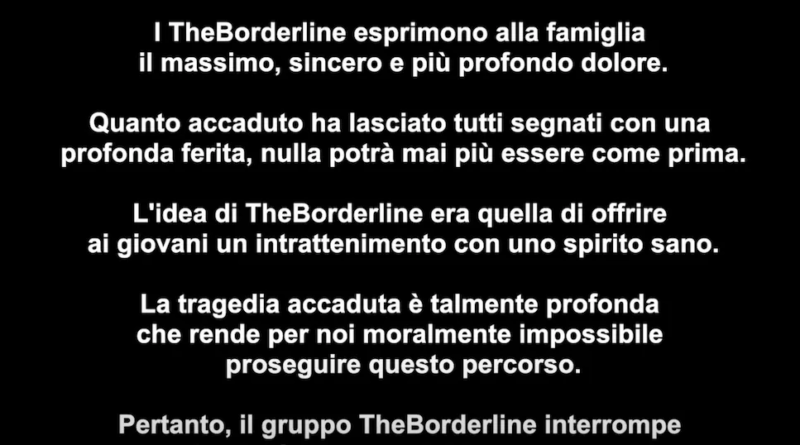 Il gruppo di youtuber “TheBorderline”, coinvolto nell’incidente in cui è morto un bambino a Roma, ha annunciato il suo scioglimento