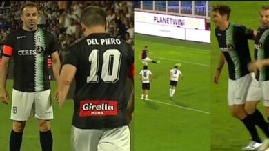 Del Piero show e gol a Ferrara nel match nostalgia. Segna anche De Ceglie