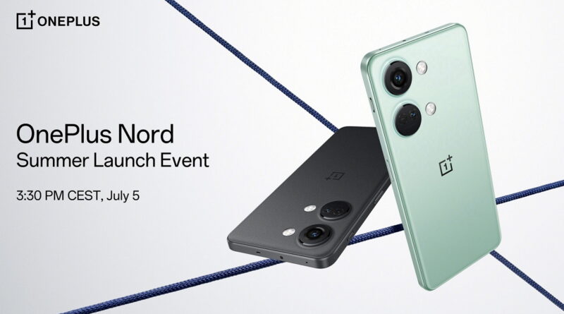 OnePlus Nord 3 arriva il 5 luglio! Svelato il design ufficiale
