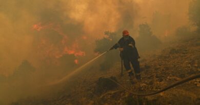 Le foto degli incendi in Grecia