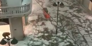 Il video del fiume di ghiaccio lungo le strade nel centro di Seregno, in Brianza, durante il temporale