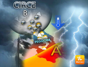 Il Ciclone Circe sull’Italia, tre giorni di maltempo da Nord a Sud. Previsti nubifragi violenti