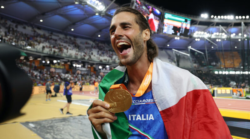 Gianmarco Tamberi ha vinto la medaglia d’oro ai Mondiali di atletica leggera