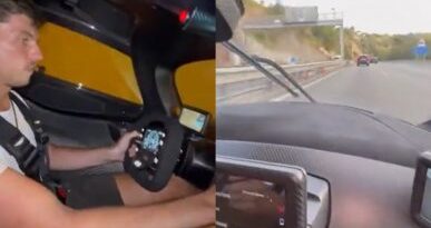 Verstappen a razzo come in pista, ma è in autostrada: in arrivo una multa salata