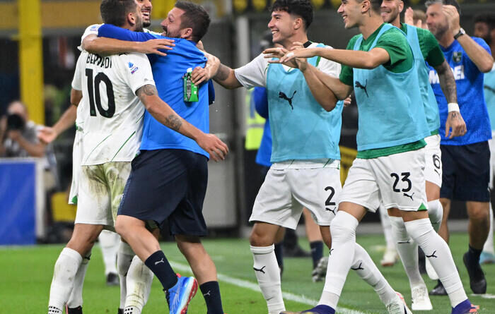 Serie A: il Sassuolo ferma l’Inter, aggancia il Milan