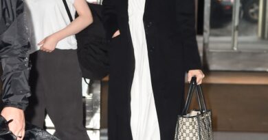 Angelina Jolie si impegna a vestirsi in modo elegante in aeroporto