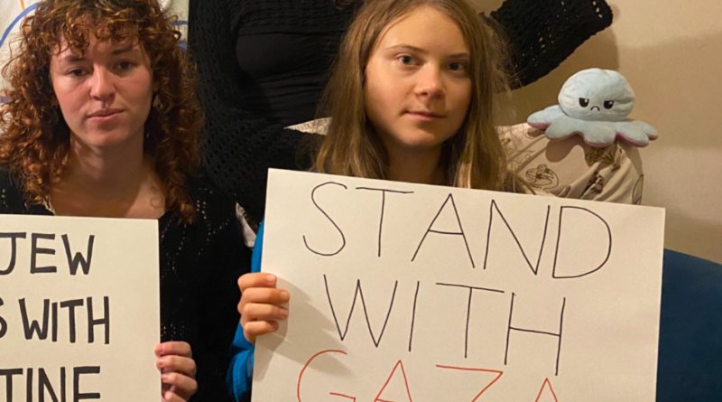 “Solidarietà alla Palestina. L’assurda protesta di Greta Thunberg