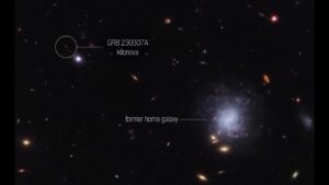 Il telescopio spaziale James Webb ha rilevato gli elementi più pesanti del ferro in una kilonova