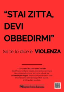 “Stai zitta”, manifesti per riconoscere le frasi della violenza