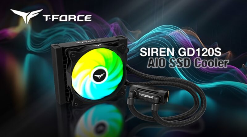 T-Force Siren GD120S: il nuovo dissipatore a liquido AIO dedicato… all’SSD